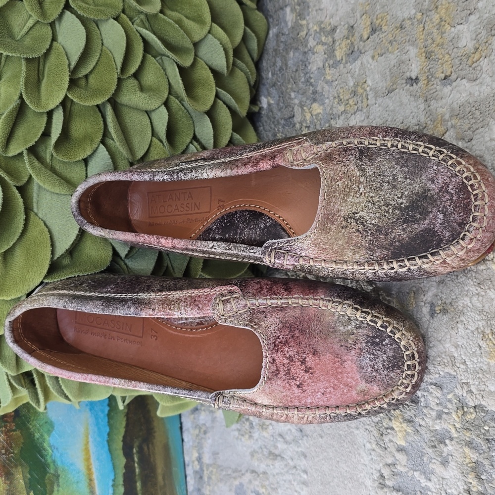 Atlanta Mocassin Women's Multicolor Loafers Eu 37 Us 6.5